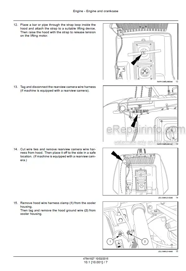 Photo 3 - Case 621F 721F Tier 4B Final Service Manual Wheel Loader