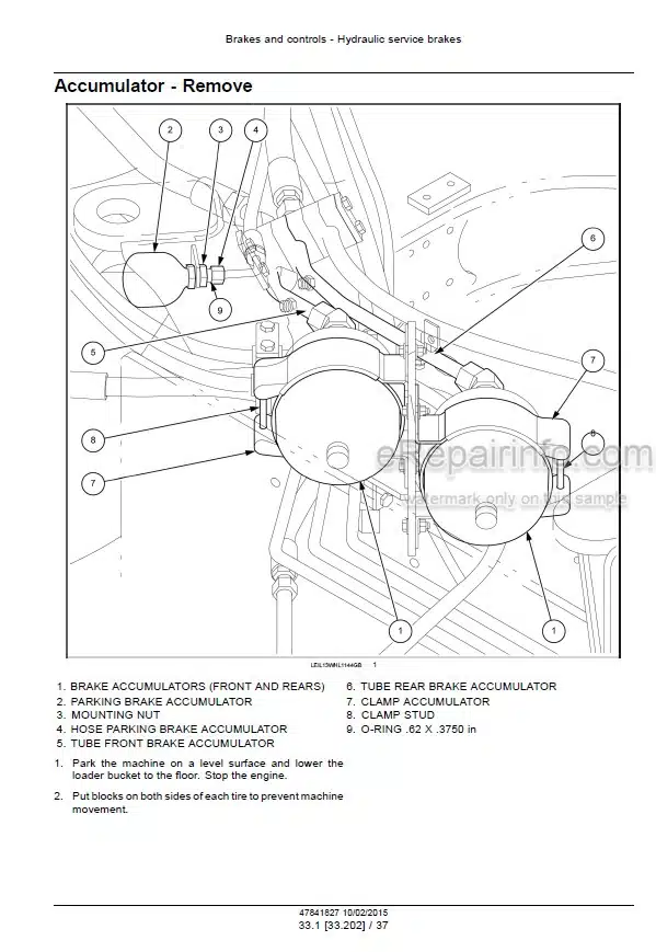 Photo 3 - Case 621F 721F Tier 4B Final Service Manual Wheel Loader