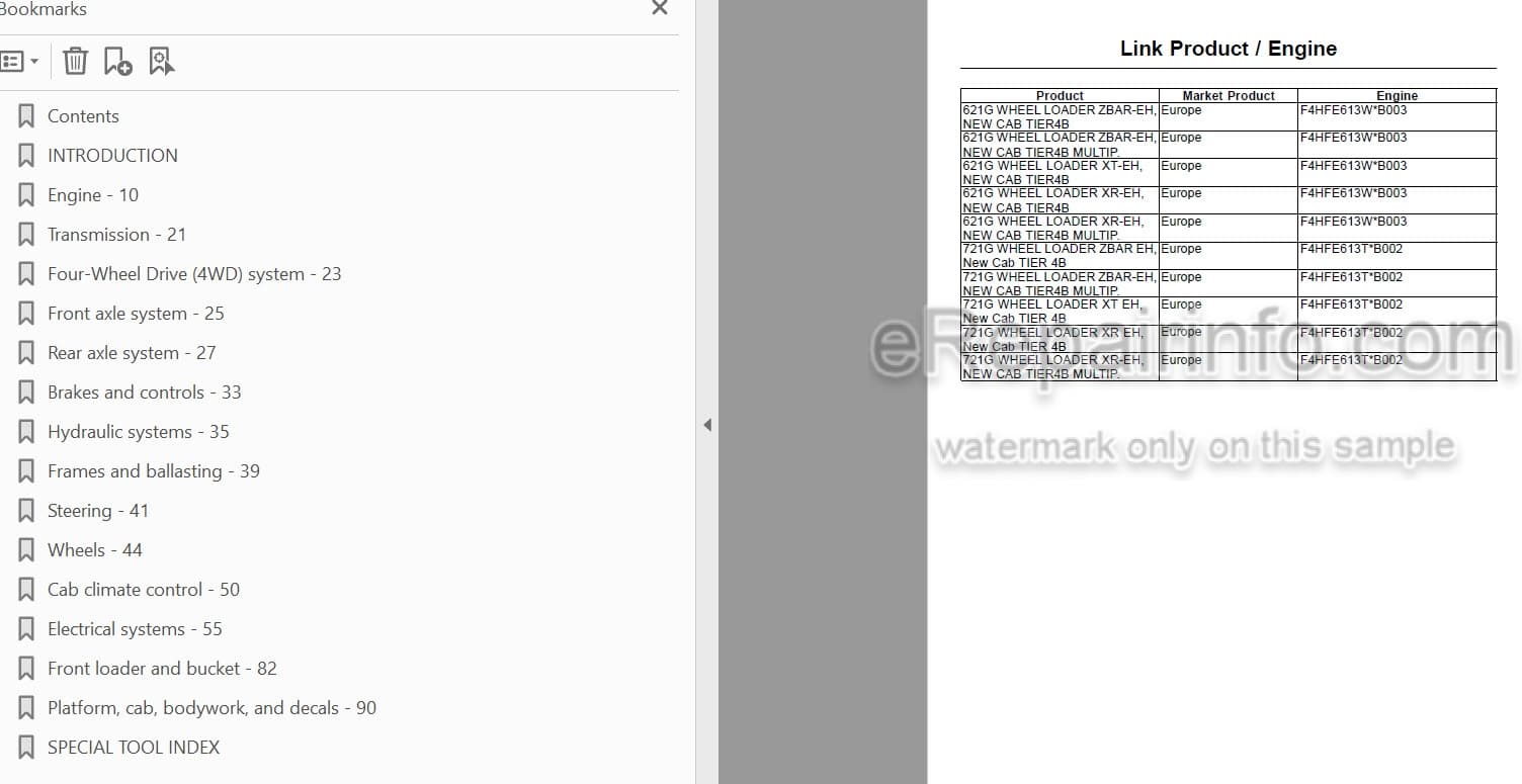 Photo 4 - Case 621G 721G Stage IV Service Manual Wheel Loader[2]