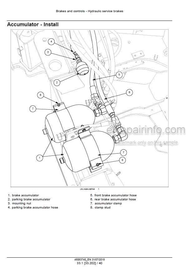 Photo 3 - Case 621G 721G Tier 2 Service Manual Wheel Loader 48083740