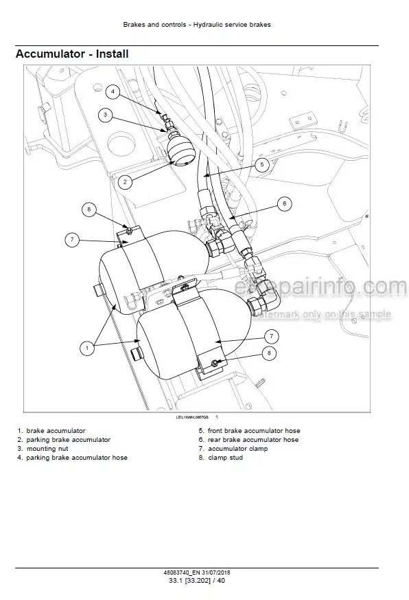 Photo 3 - Case 621G 721G Tier 2 Service Manual Wheel Loader 48083740