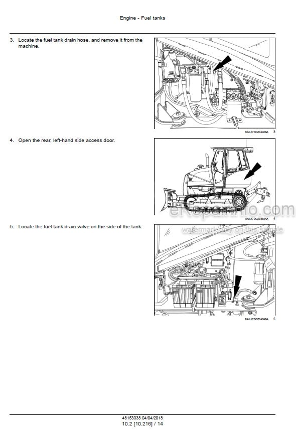 Photo 8 - Case 650L Tier 3 Service Manual Crawler Dozer 84276960