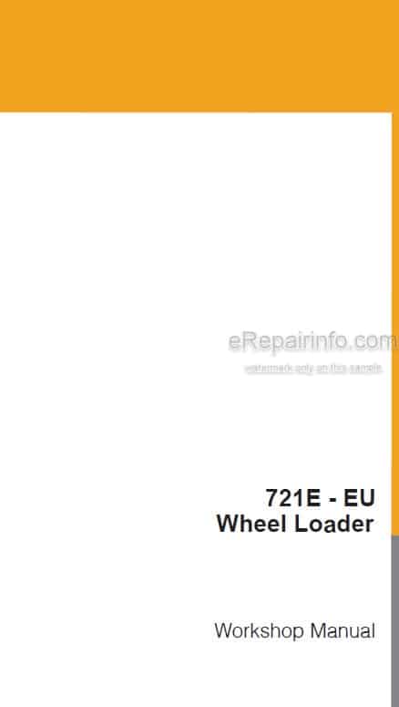 Photo 4 - Case 721E EU Workshop Manual Wheel Loader 87551874A