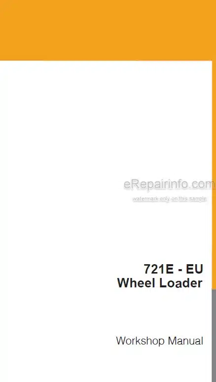 Photo 4 - Case 721E EU Workshop Manual Wheel Loader 87551874A
