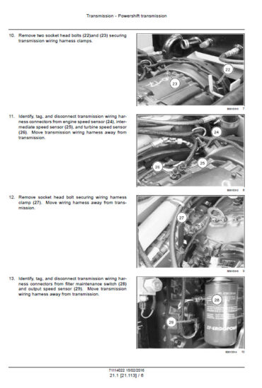 Photo 12 - Case 721E Service Manual Wheel Loader 71114022