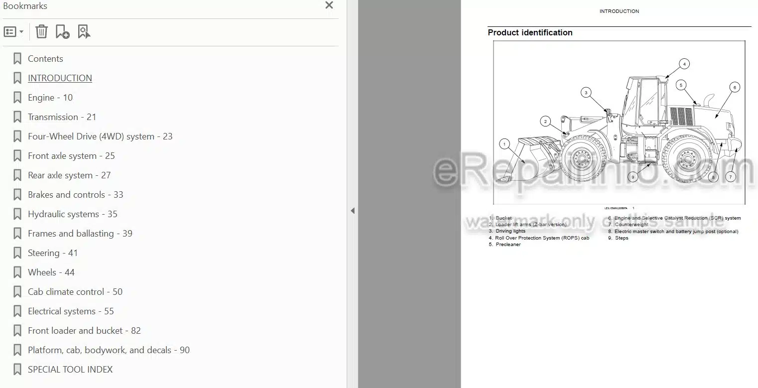 Photo 3 - Case 721F Tier 4B Service Manual Wheel Loader 47881872