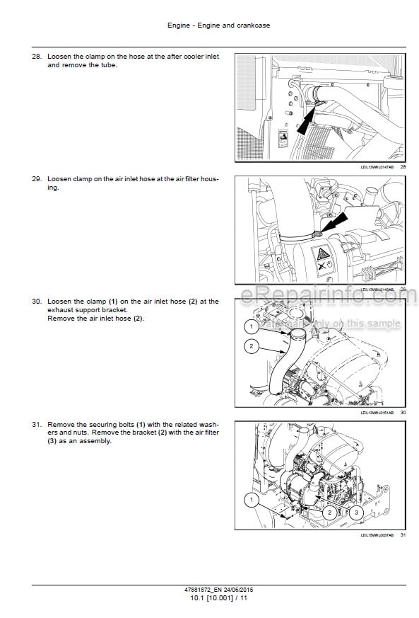 Photo 9 - Case 721F Tier 4B Service Manual Wheel Loader 47881872
