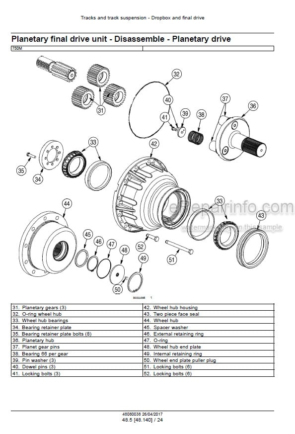Photo 3 - Case 750M Tier 4B Final Service Manual Crawler Dozer 48080038