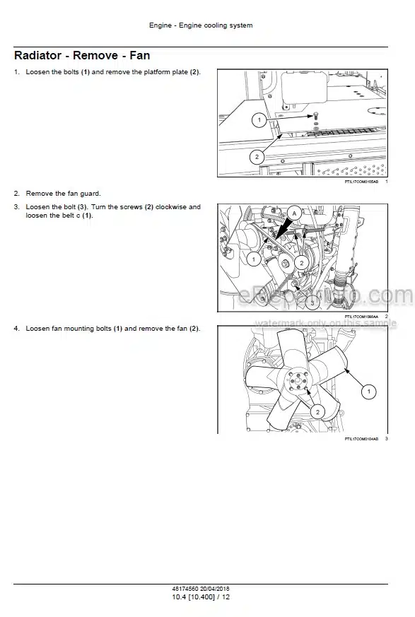 Photo 8 - Case 750M Tier 4B Final Service Manual Crawler Dozer 48080038