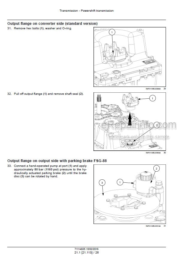 Photo 7 - Case 821E Service Manual Wheel Loader 71114025