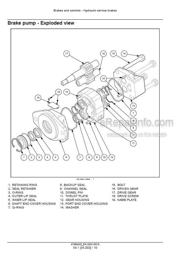 Photo 3 - Case 821F 921F Stage IV Service Manual Wheel Loader 47969425