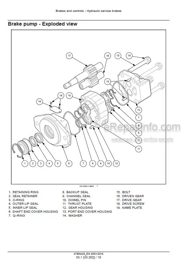 Photo 3 - Case 821F 921F Stage IV Service Manual Wheel Loader 47969425