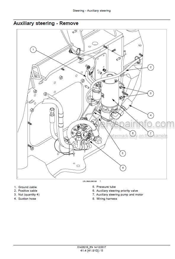 Photo 3 - Case 821G 921G Stage IV Service Manual Wheel Loader 51428216