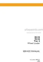 Photo 4 - Case 821G 921G Tier 2 Service Manual Wheel Loader 48083741