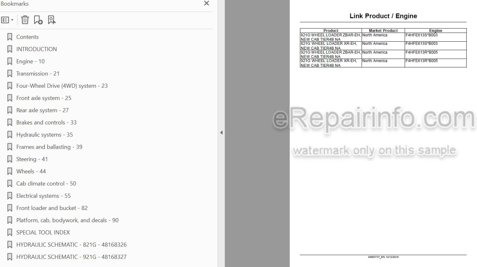 Photo 3 - Case 821G 921G Tier 4B Final Service Manual Wheel Loader[3]