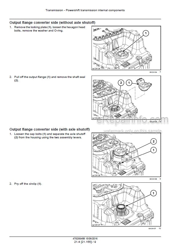 Photo 8 - Case 836C 836C AWD 856C 856C AWD Service Manual Motor Grader 47829048