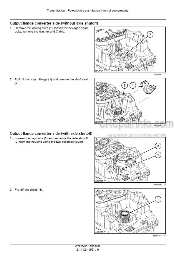 Photo 5 - Case 836C 836C AWD 856C 856C AWD Stage IV Service Manual Motor Grader 47829048B