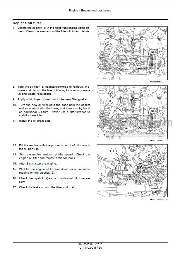 Photo 5 - Case 850M Tier 4A Interim Service Manual Crawler Dozer 51418566