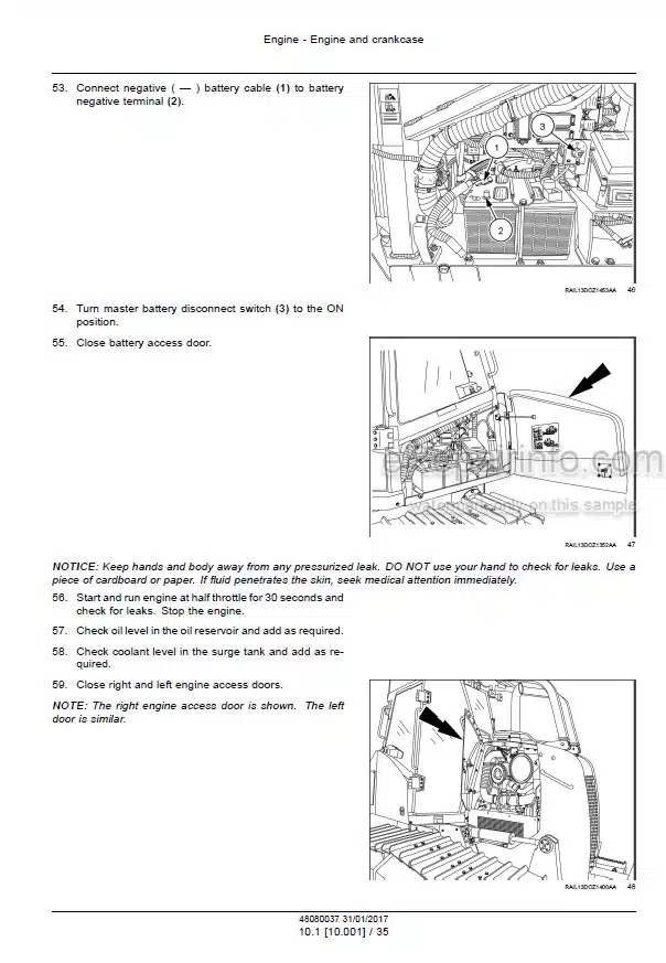 Photo 8 - Case 850M Tier 4A Interim Service Manual Crawler Dozer 51418566