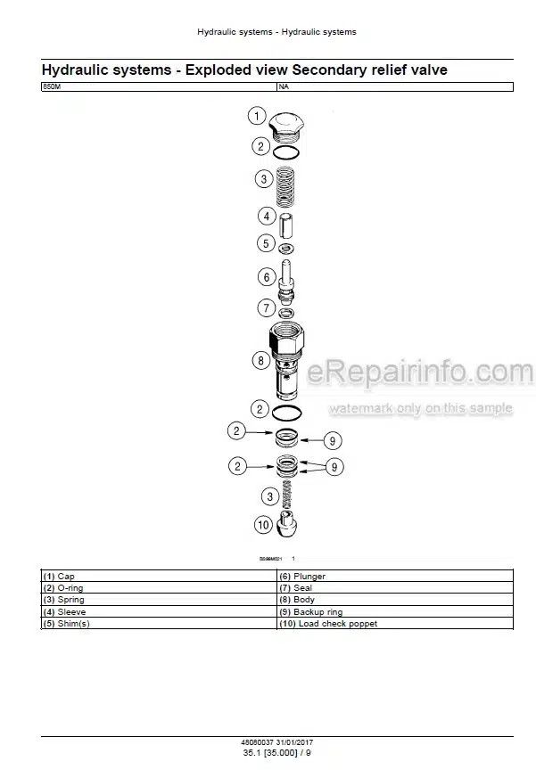 Photo 6 - Case 850M Tier 4B Final Service Manual Crawler Dozer
