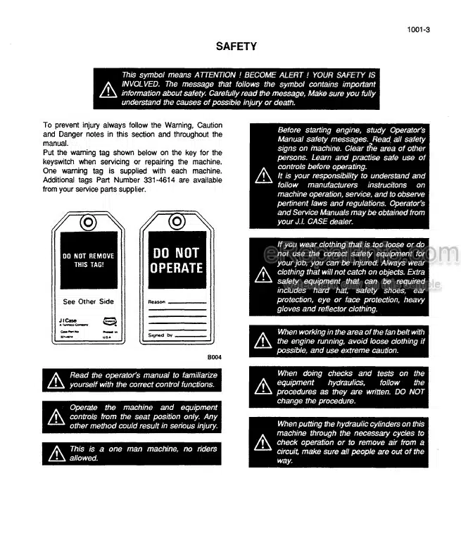 Photo 4 - Case CK25 CK28 Service Manual Crawler Excavator 7-37902