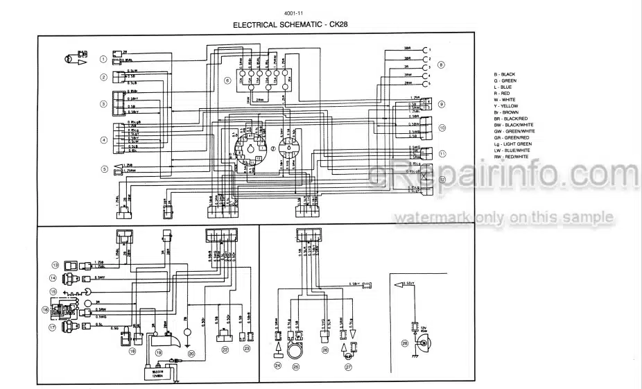 Photo 6 - Case CK25 CK28 Service Manual Crawler Excavator 7-37902