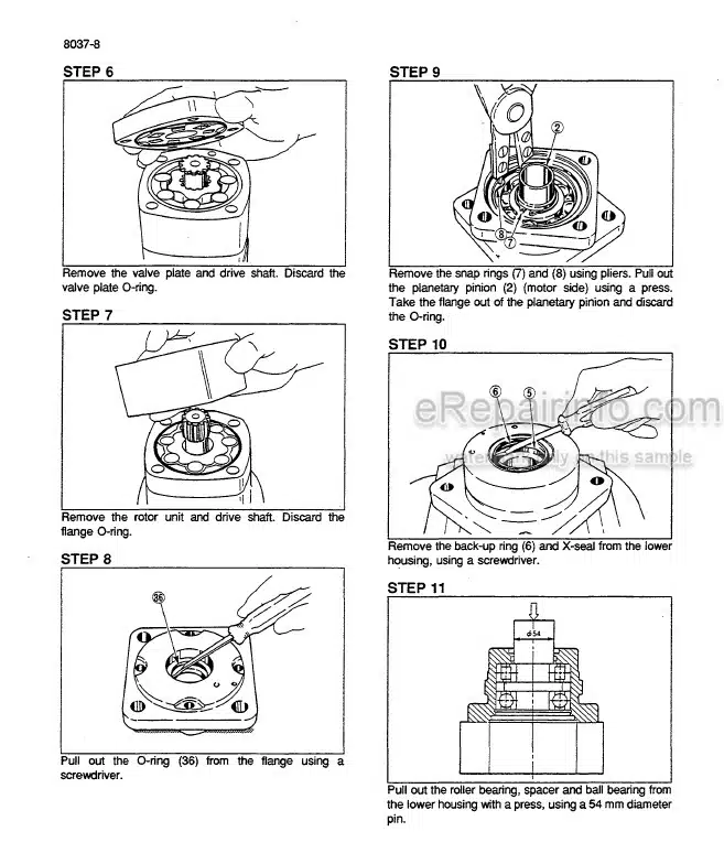 Photo 5 - Case CK25 CK28 Service Manual Crawler Excavator 7-37902