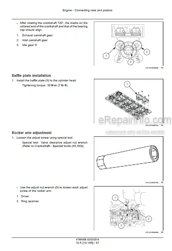 Photo 7 - Case CX130C Service Manual Crawler Excavator 47985406