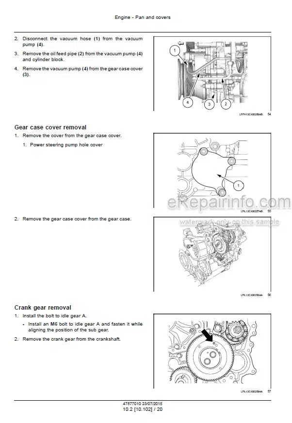 Photo 7 - Case CX130C Service Manual Crawler Excavator 47985406