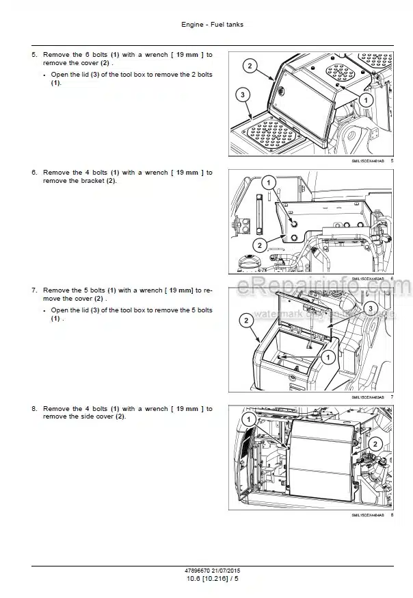 Photo 8 - Case CX130C Tier 4 Service Manual Crawler Excavator