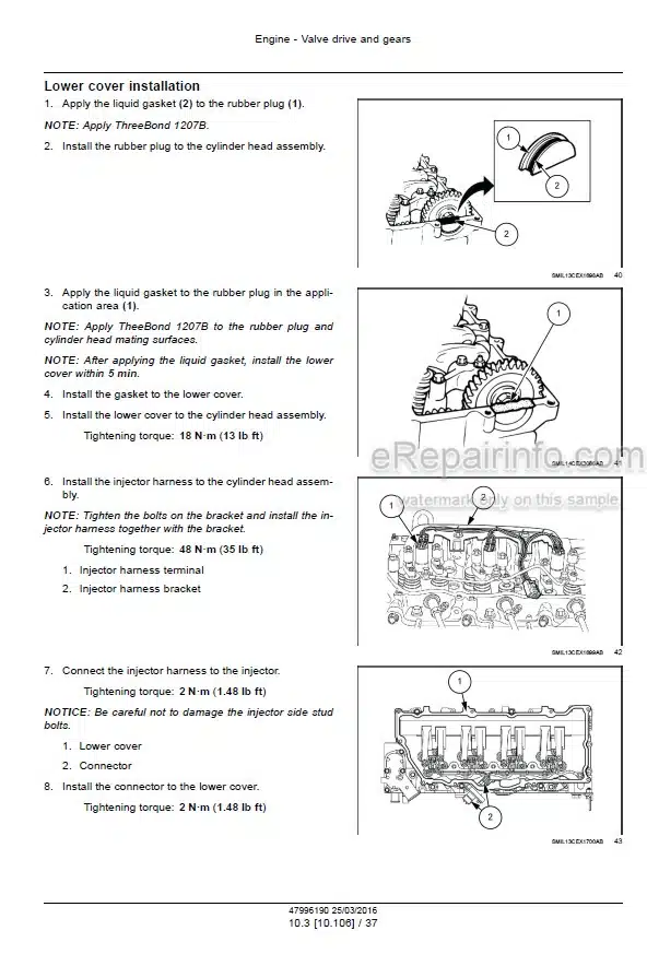 Photo 7 - Case CX130D Service Manual Crawler Excavator 51436799