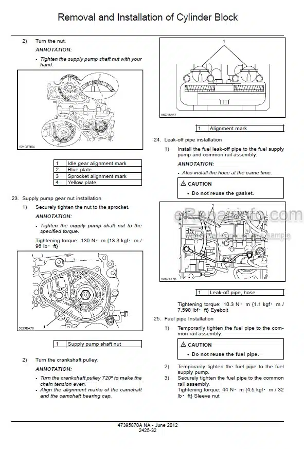 Photo 3 - Case CX145CSR Tier 4 Service Manual Crawler Excavator 47395870A