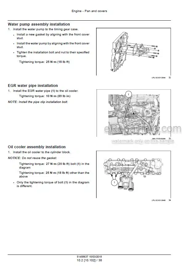 Photo 12 - Case CX145DSR Service Manual Crawler Excavator 51458637