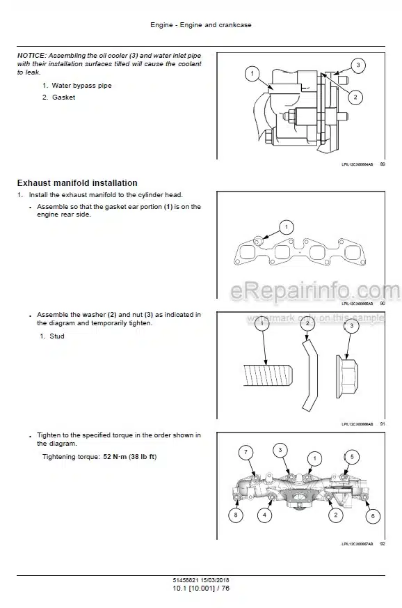 Photo 1 - Case CX145DSR Service Manual Crawler Excavator 51458821