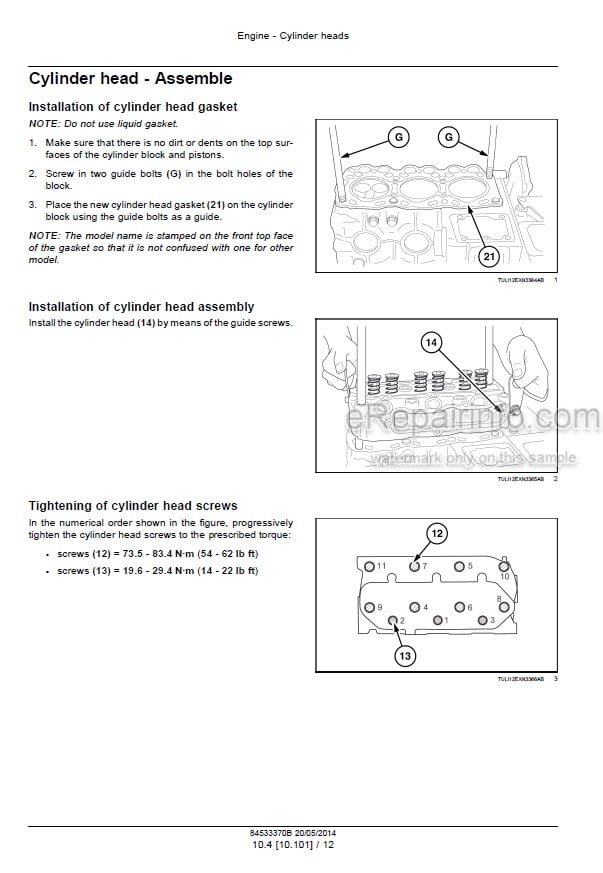 Photo 6 - Case CX15B CX18B Series 2 Service Manual Mini Excavator 84533370B