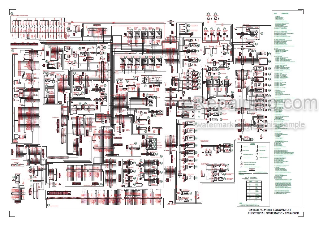 Photo 6 - Case CX160B CX180B Service Manual Crawler Excavator 87616542B