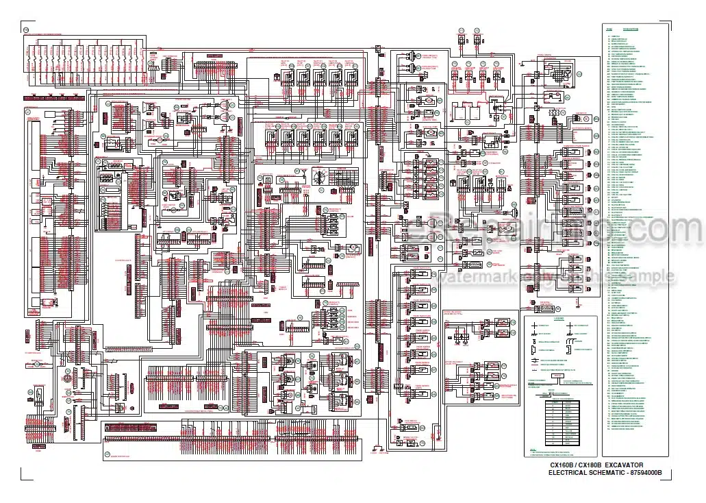 Photo 6 - Case CX160B CX180B Service Manual Crawler Excavator 87616542B