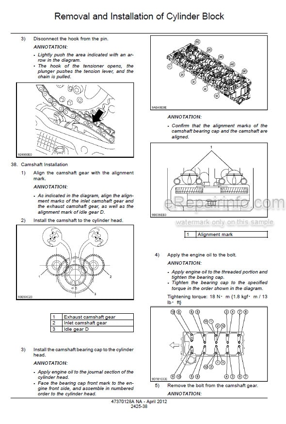 Photo 2 - Case CX160C Tier 4 Service Manual Crawler Excavator 47370128A