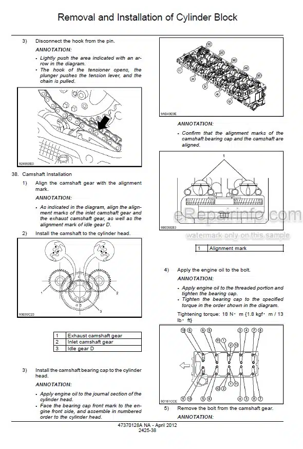 Photo 2 - Case CX160C Tier 4 Service Manual Crawler Excavator 47370128A