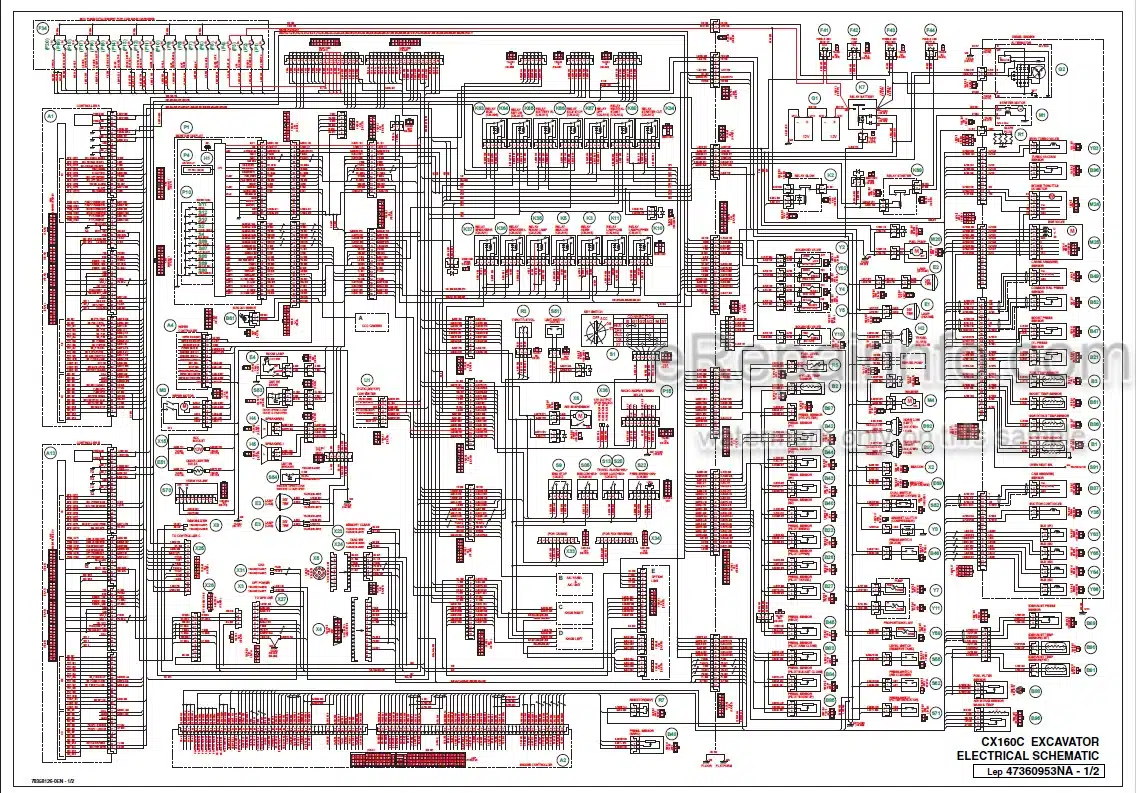 Photo 6 - Case CX160C Tier 4 Service Manual Crawler Excavator 47370128A