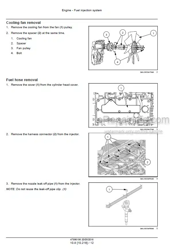 Photo 2 - Case CX160D CX180D Service Manual Crawler Excavator