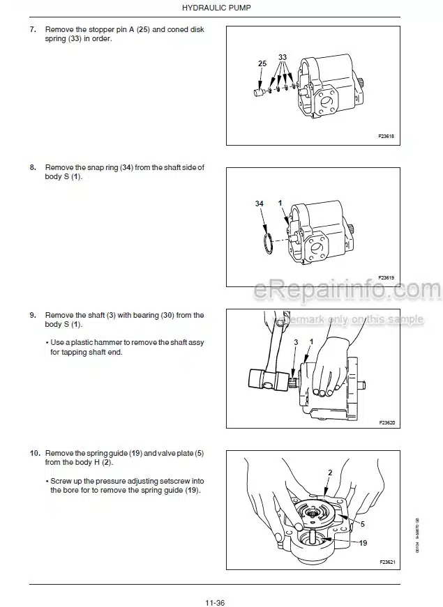 Photo 3 - Case CX16B CX18B Service Manual Mini Excavator 9-88670