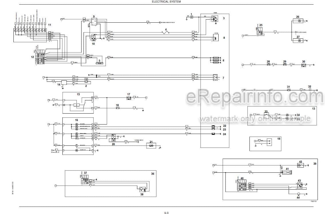 Photo 6 - Case CX16B CX18B Service Manual Mini Excavator 9-88670