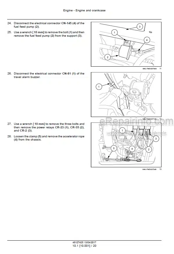 Photo 7 - Case CX16B CX18B Service Manual Mini Excavator 9-88670