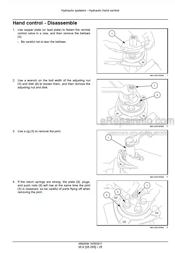 Photo 8 - Case CX16B CX18B Service Manual Mini Excavator 9-88670