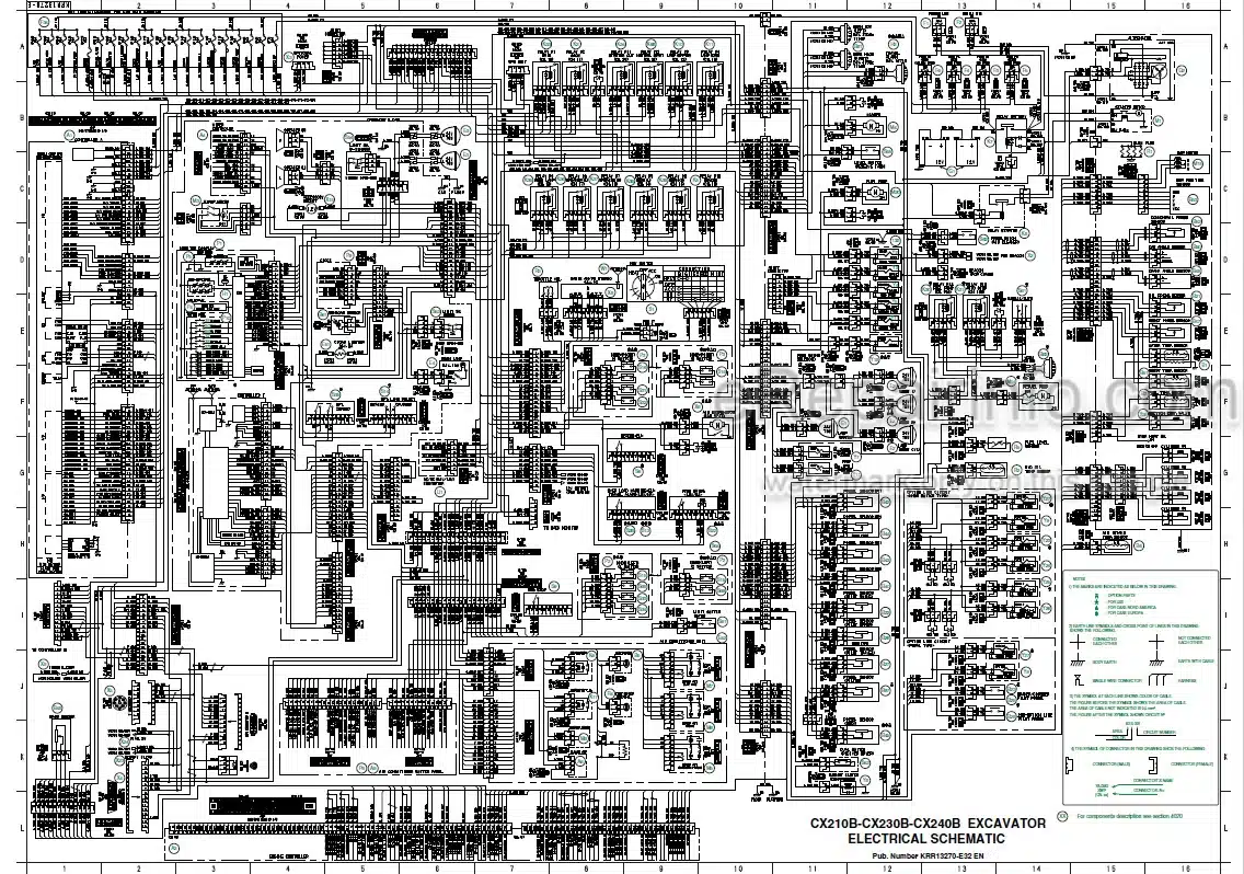 Photo 5 - Case CX210B CX230B CX240B Service Manual Crawler Excavator 47780297