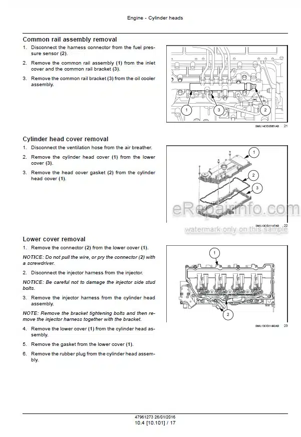 Photo 6 - Case CX210D CX210D Long Reach LC Version Tier 4B Final Service Manual Crawler Excavator[2]