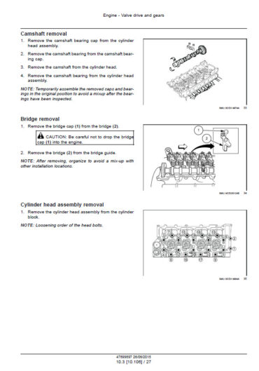 Photo 7 - Case CX210D CX230D CX210D Long Reach Service Manual Crawler Excavator 47961275