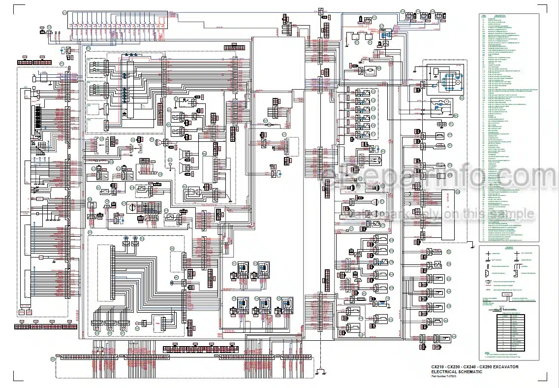 Photo 5 - Case CX210 CX230 CX240 Service Manual Crawler Excavator 9-93611
