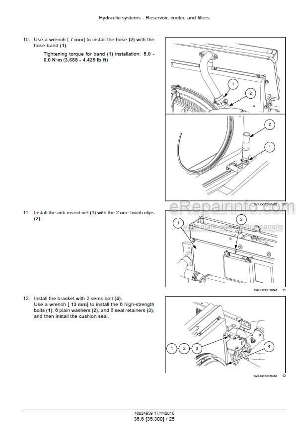 Photo 2 - Case CX220C Series 2 CX240C Service Manual Hydraulic Excavator 48024959